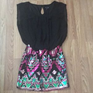 Size S dress with sequin skirt.